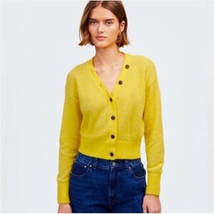 Madewell Alpaca Blend V-Neck Lightweight Sweater